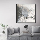 Shop Whats Happening III Neutral (Square) Canvas Print a painted abstract themed framed canvas wall art print from The Print Emporium artwork collection - Buy Australian made fine art painting style stretched canvas prints for the home and your interior decor space, TPE-WA-59010-CA-40X40-NF