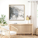 Shop Whats Happening III Neutral (Square) Canvas Print a painted abstract themed framed canvas wall art print from The Print Emporium artwork collection - Buy Australian made fine art painting style stretched canvas prints for the home and your interior decor space, TPE-WA-59010-CA-40X40-NF