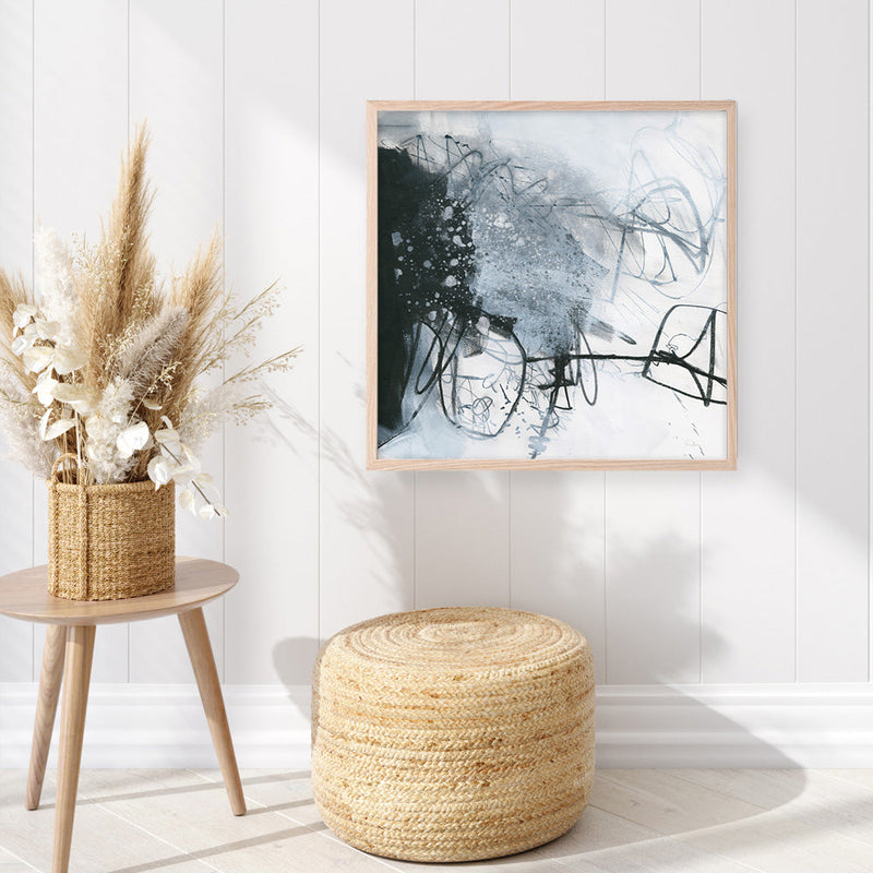 Shop Whats Happening III (Square) Art Print a painted abstract themed wall art print from The Print Emporium wall artwork collection - Buy Australian made fine art painting style poster and framed prints for the home and your interior decor room, TPE-WA-14275-AP