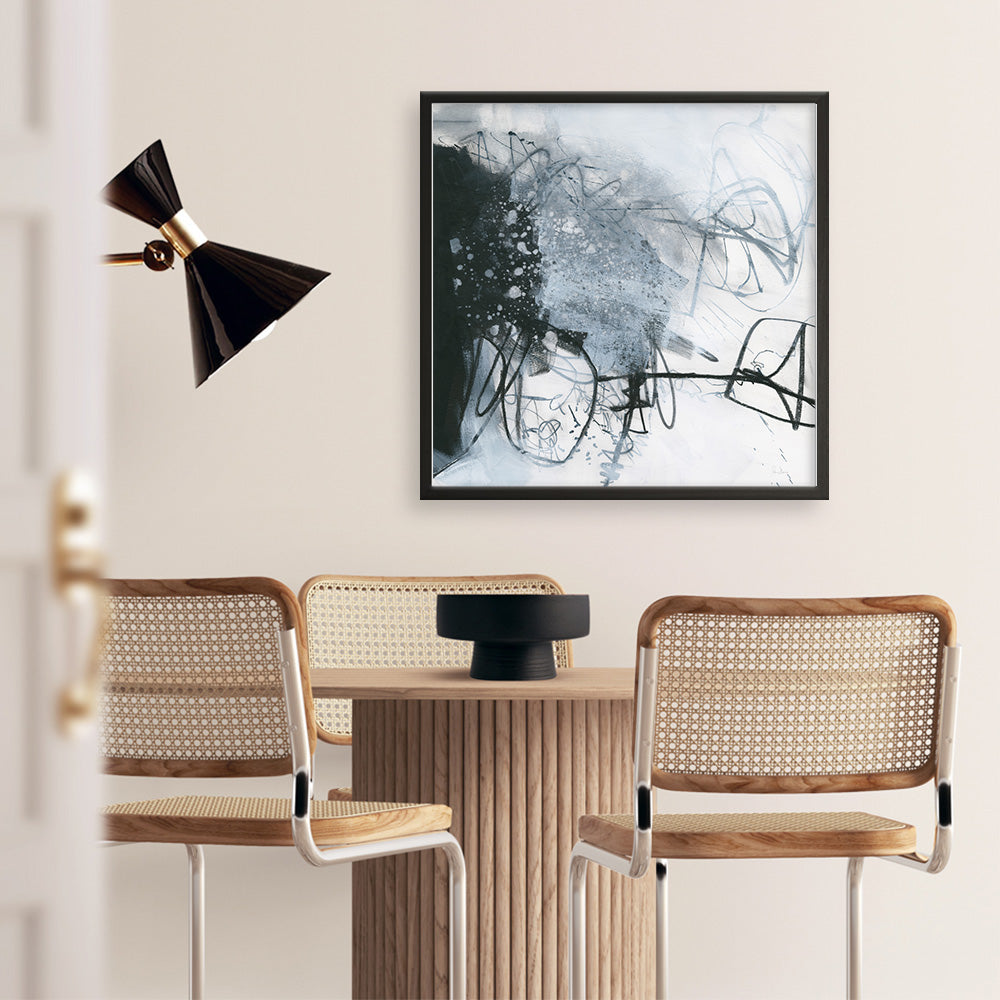 Shop Whats Happening III (Square) Art Print a painted abstract themed wall art print from The Print Emporium wall artwork collection - Buy Australian made fine art painting style poster and framed prints for the home and your interior decor room, TPE-WA-14275-AP