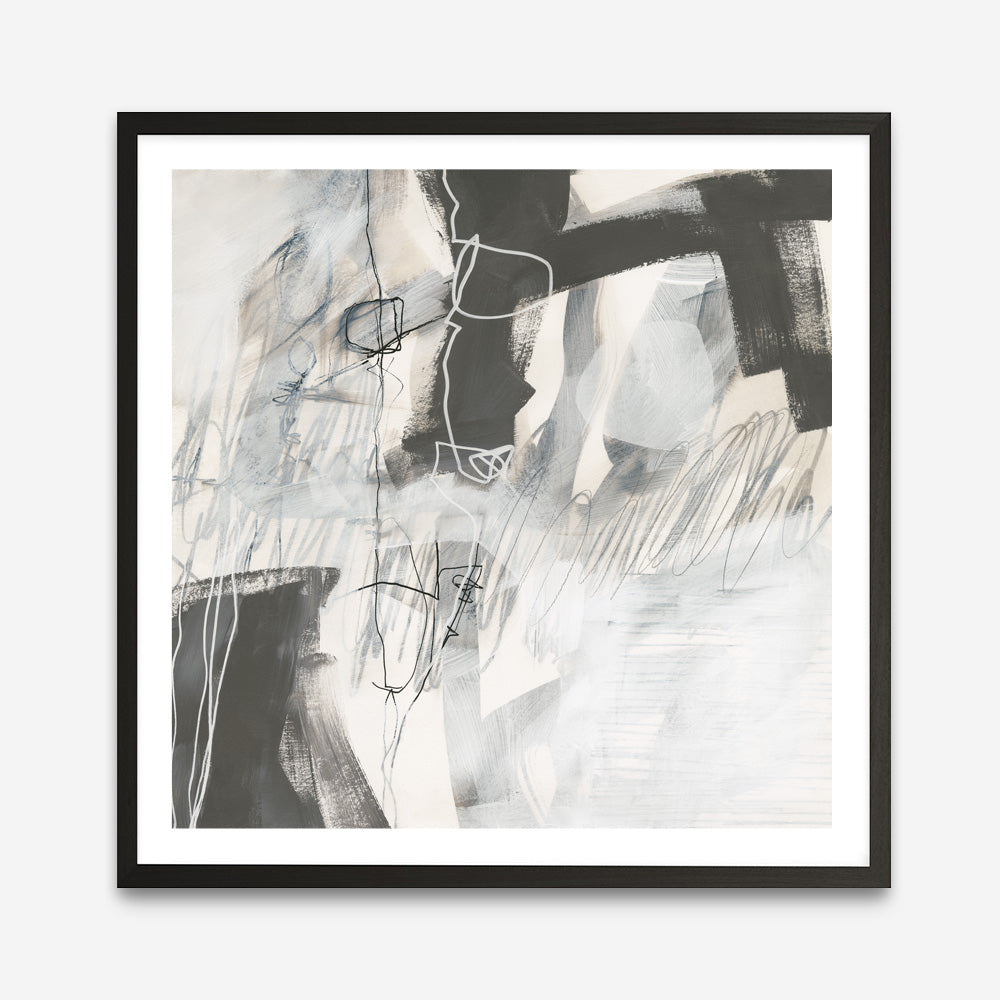 Shop Whats Happening V Neutral (Square) Art Print a painted abstract themed wall art print from The Print Emporium wall artwork collection - Buy Australian made fine art painting style poster and framed prints for the home and your interior decor room, TPE-WA-59011-AP