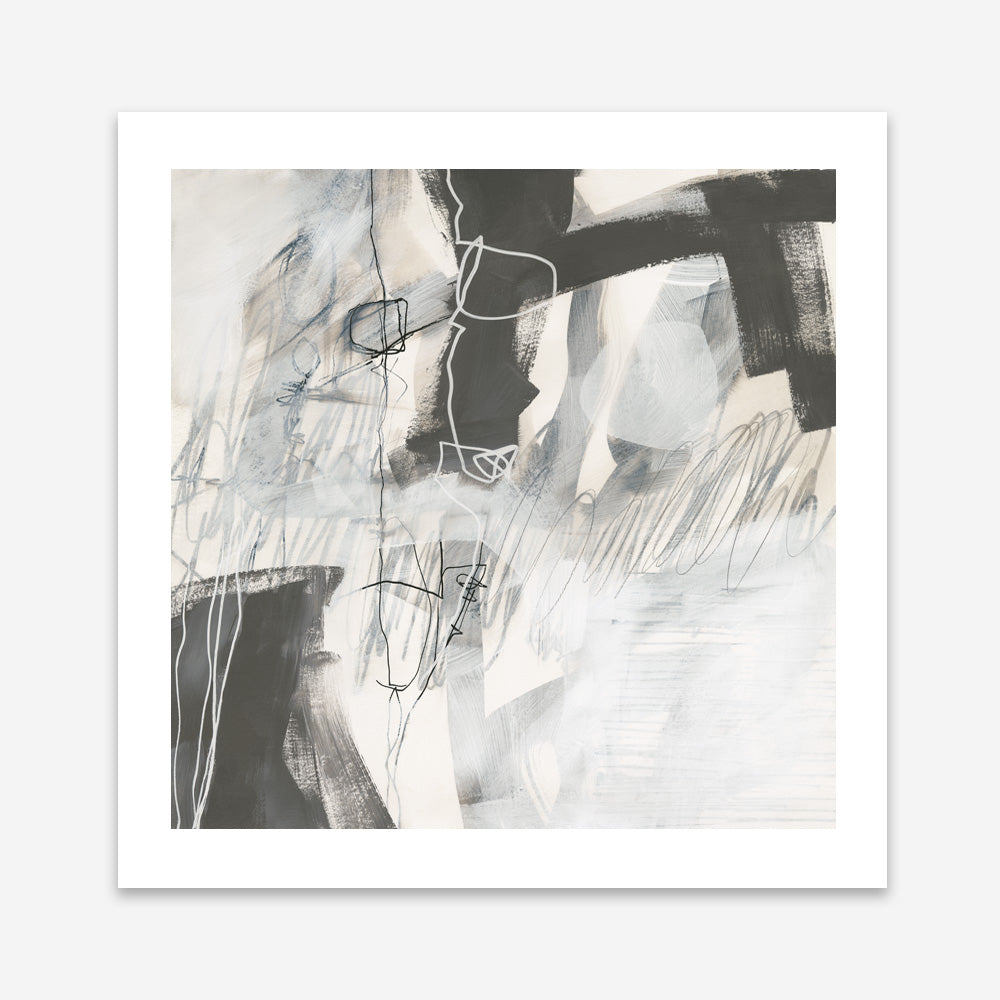 Shop Whats Happening V Neutral (Square) Art Print a painted abstract themed wall art print from The Print Emporium wall artwork collection - Buy Australian made fine art painting style poster and framed prints for the home and your interior decor room, TPE-WA-59011-AP