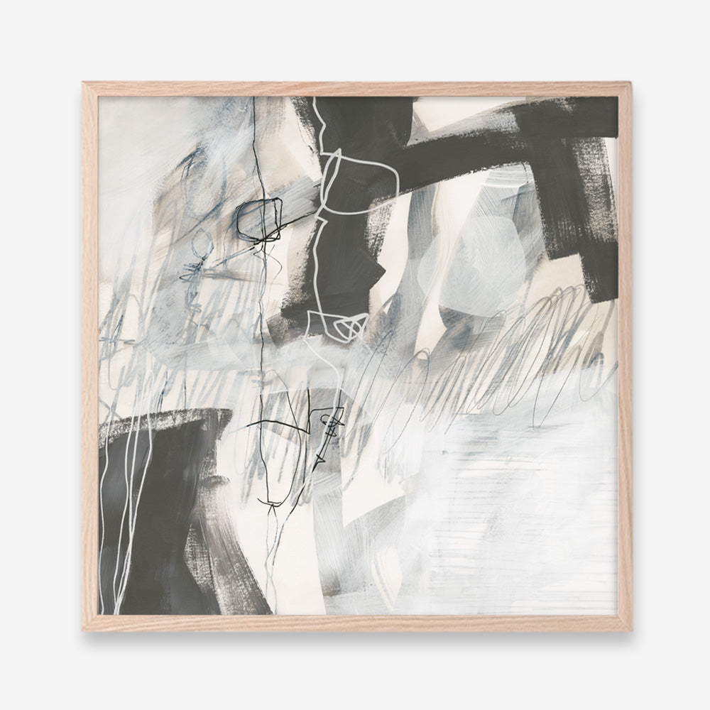 Shop Whats Happening V Neutral (Square) Art Print a painted abstract themed wall art print from The Print Emporium wall artwork collection - Buy Australian made fine art painting style poster and framed prints for the home and your interior decor room, TPE-WA-59011-AP