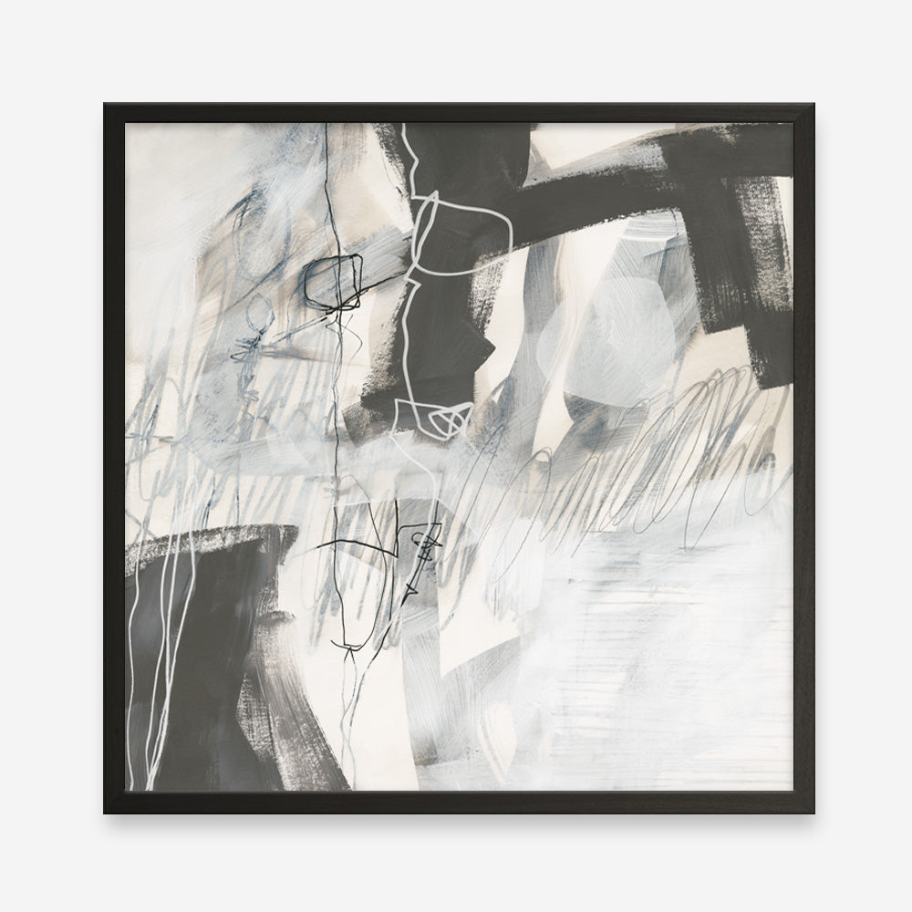 Shop Whats Happening V Neutral (Square) Art Print a painted abstract themed wall art print from The Print Emporium wall artwork collection - Buy Australian made fine art painting style poster and framed prints for the home and your interior decor room, TPE-WA-59011-AP