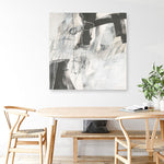 Shop Whats Happening V Neutral (Square) Canvas Print a painted abstract themed framed canvas wall art print from The Print Emporium artwork collection - Buy Australian made fine art painting style stretched canvas prints for the home and your interior decor space, TPE-WA-59011-CA-40X40-NF