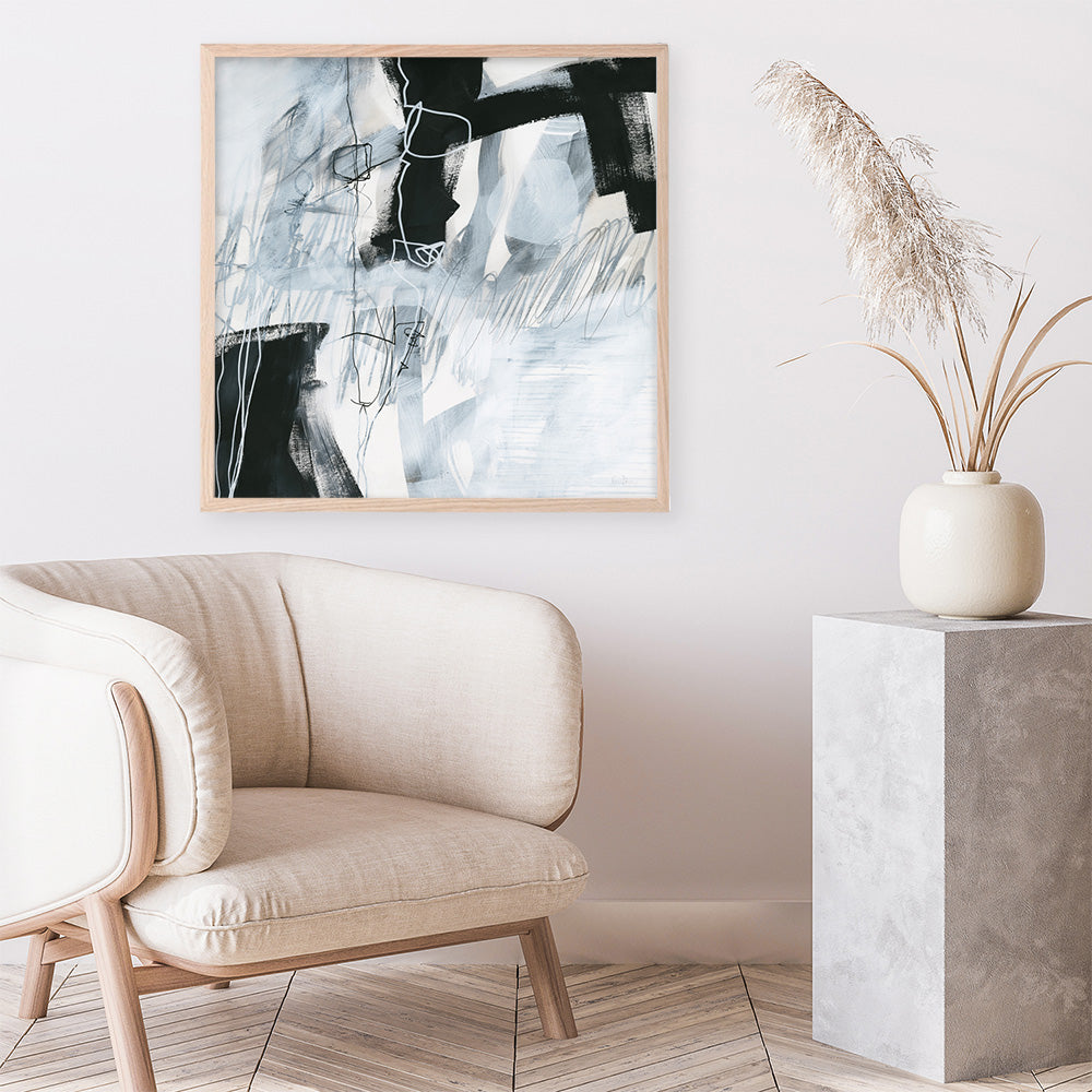 Shop Whats Happening V (Square) Art Print a painted abstract themed wall art print from The Print Emporium wall artwork collection - Buy Australian made fine art painting style poster and framed prints for the home and your interior decor room, TPE-WA-23513-AP