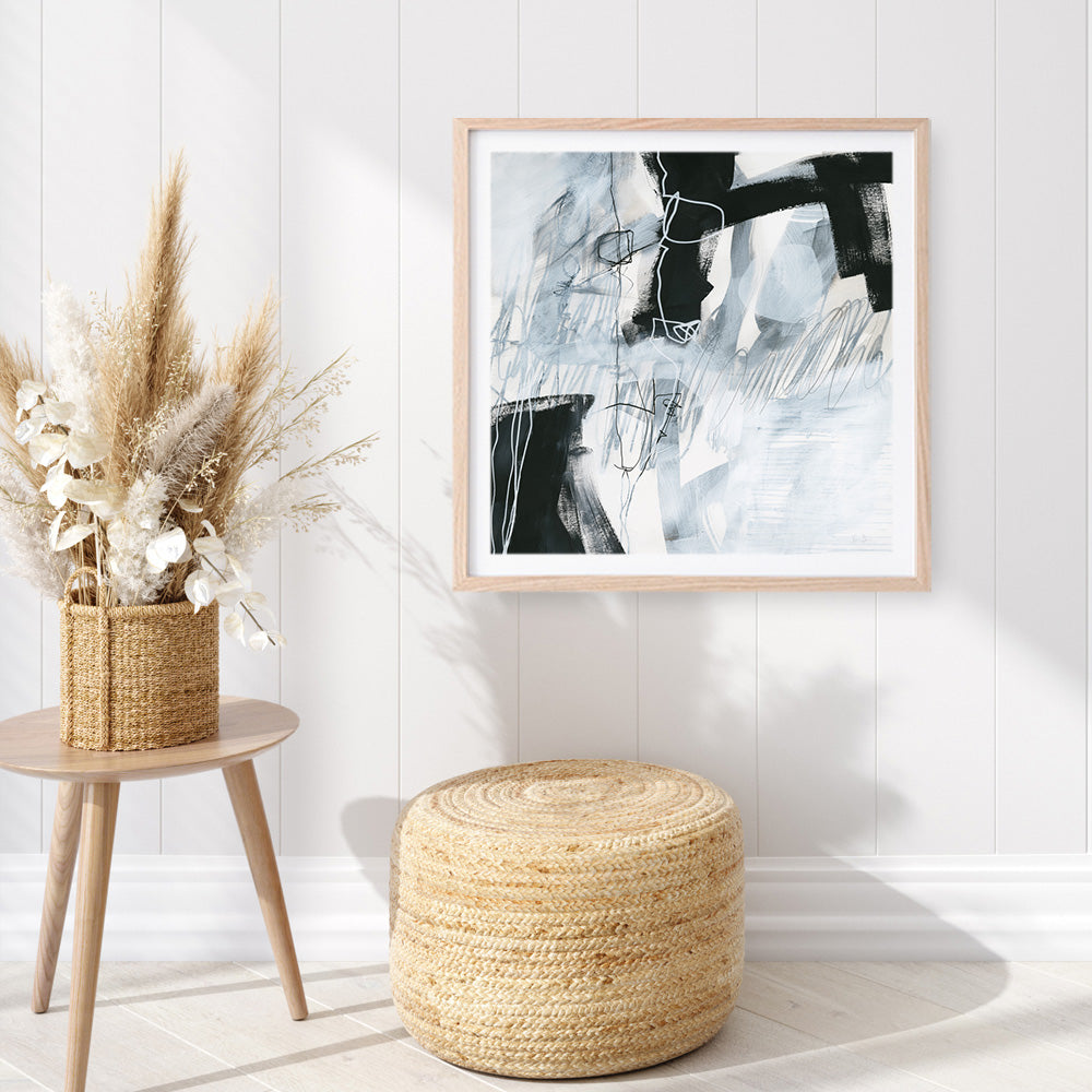 Shop Whats Happening V (Square) Art Print a painted abstract themed wall art print from The Print Emporium wall artwork collection - Buy Australian made fine art painting style poster and framed prints for the home and your interior decor room, TPE-WA-23513-AP