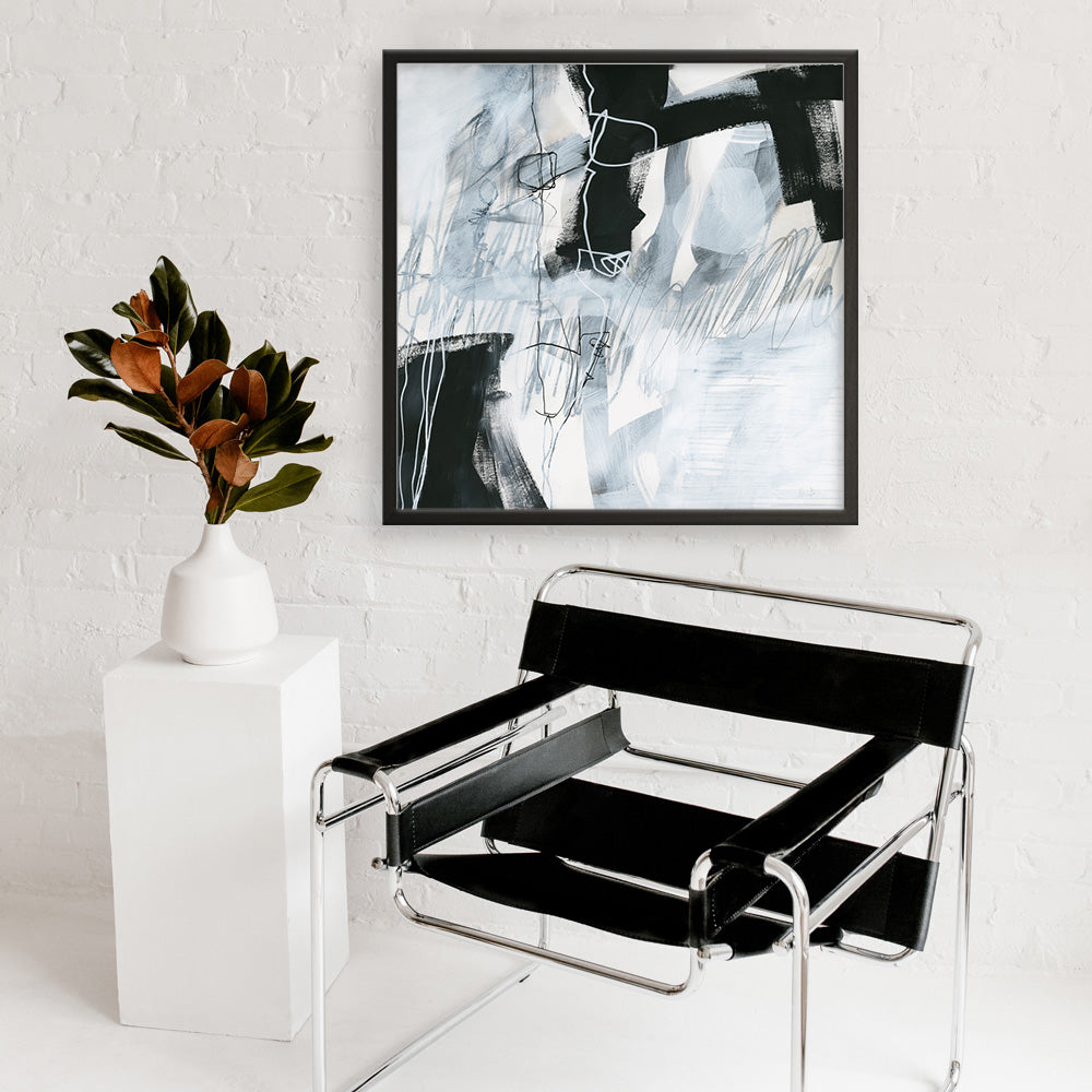 Shop Whats Happening V (Square) Art Print a painted abstract themed wall art print from The Print Emporium wall artwork collection - Buy Australian made fine art painting style poster and framed prints for the home and your interior decor room, TPE-WA-23513-AP