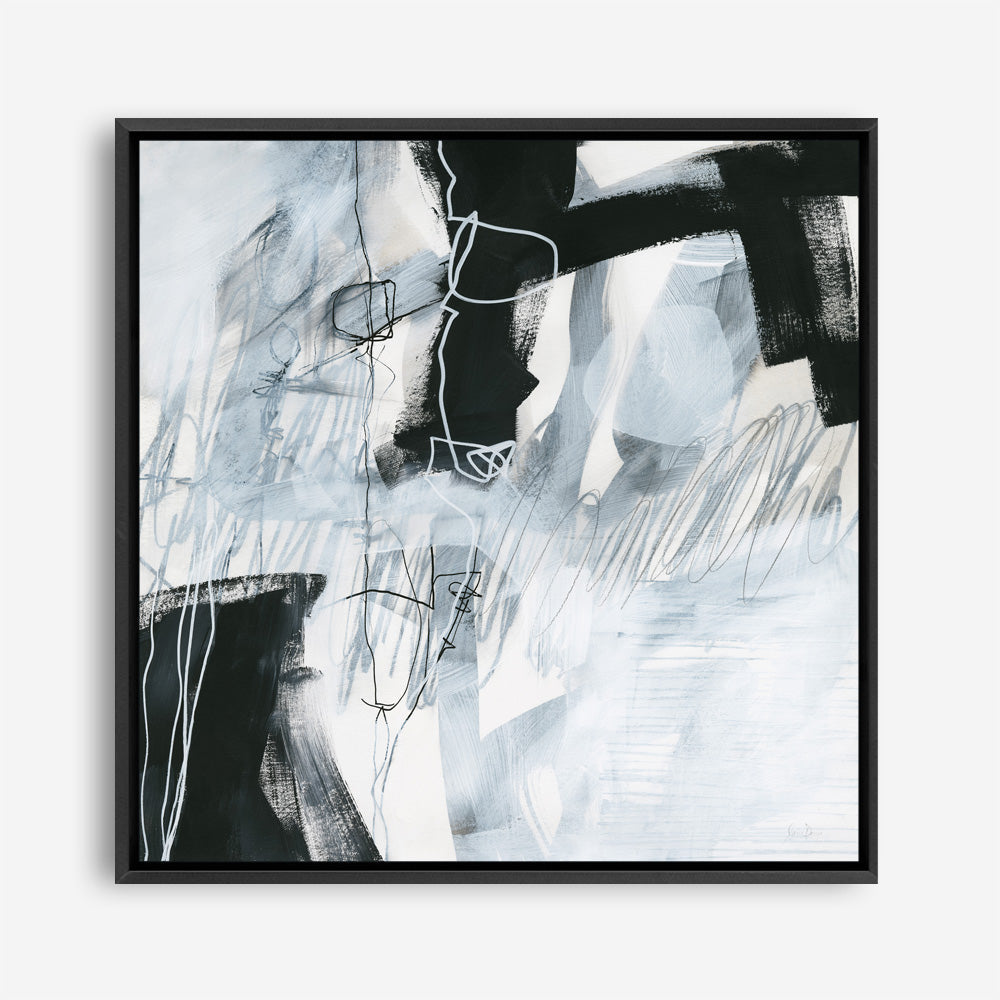 Shop Whats Happening V (Square) Canvas Print a painted abstract themed framed canvas wall art print from The Print Emporium artwork collection - Buy Australian made fine art painting style stretched canvas prints for the home and your interior decor space, TPE-WA-23513-CA-40X40-NF