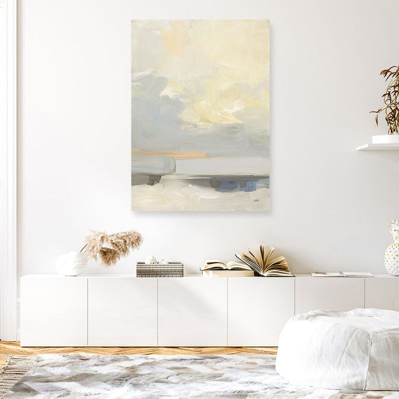 Shop Where Land Meets Sky Canvas Print a painted abstract themed framed canvas wall art print from The Print Emporium artwork collection - Buy Australian made fine art painting style stretched canvas prints for the home and your interior decor space, TPE-WA-67934-CA-35X46-NF