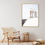 Shop White Bell Tower Photo Canvas Print a coastal themed photography framed stretched canvas print from The Print Emporium wall artwork collection - Buy Australian made prints for the home and your interior decor space, TPE-1341-CA-35X46-NF