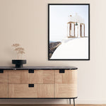 Shop White Bell Tower Photo Canvas Print a coastal themed photography framed stretched canvas print from The Print Emporium wall artwork collection - Buy Australian made prints for the home and your interior decor space, TPE-1341-CA-35X46-NF
