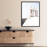 Shop White Bell Tower Photo Canvas Print a coastal themed photography framed stretched canvas print from The Print Emporium wall artwork collection - Buy Australian made prints for the home and your interior decor space, TPE-1341-CA-35X46-NF