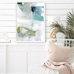 Shop White Blues I Art Print a painted abstract themed wall art print from The Print Emporium wall artwork collection - Buy Australian made fine art painting style poster and framed prints for the home and your interior decor room, TPE-PC-WZ023-AP