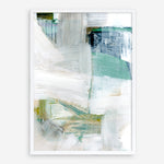 Shop White Blues I Art Print a painted abstract themed wall art print from The Print Emporium wall artwork collection - Buy Australian made fine art painting style poster and framed prints for the home and your interior decor room, TPE-PC-WZ023-AP