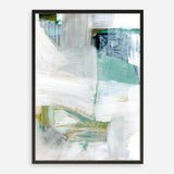 Shop White Blues I Art Print a painted abstract themed wall art print from The Print Emporium wall artwork collection - Buy Australian made fine art painting style poster and framed prints for the home and your interior decor room, TPE-PC-WZ023-AP