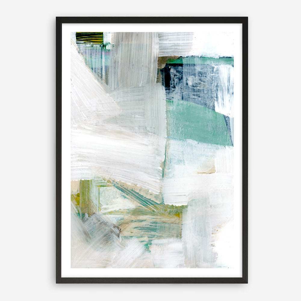 Shop White Blues I Art Print a painted abstract themed wall art print from The Print Emporium wall artwork collection - Buy Australian made fine art painting style poster and framed prints for the home and your interior decor room, TPE-PC-WZ023-AP