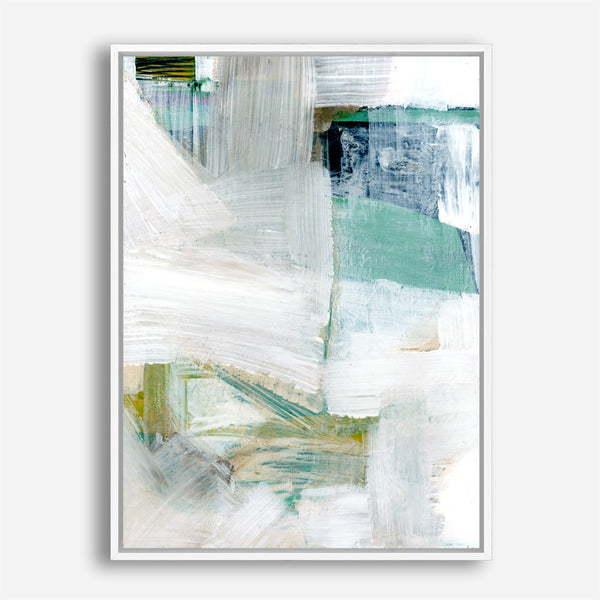Shop White Blues I Canvas Print a painted abstract themed framed canvas wall art print from The Print Emporium artwork collection - Buy Australian made fine art painting style stretched canvas prints for the home and your interior decor space, TPE-PC-WZ023-CA-35X46-NF