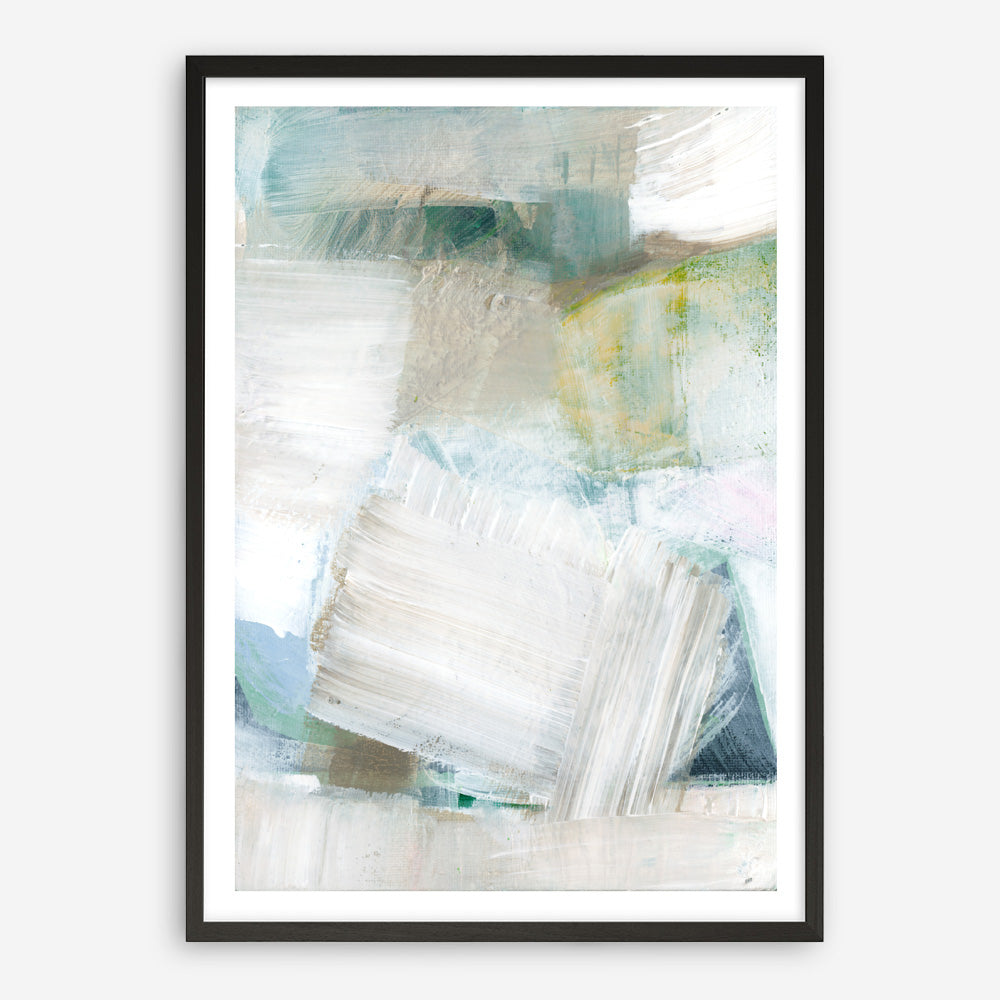 Shop White Blues II Art Print a painted abstract themed wall art print from The Print Emporium wall artwork collection - Buy Australian made fine art painting style poster and framed prints for the home and your interior decor room, TPE-PC-WZ024-AP