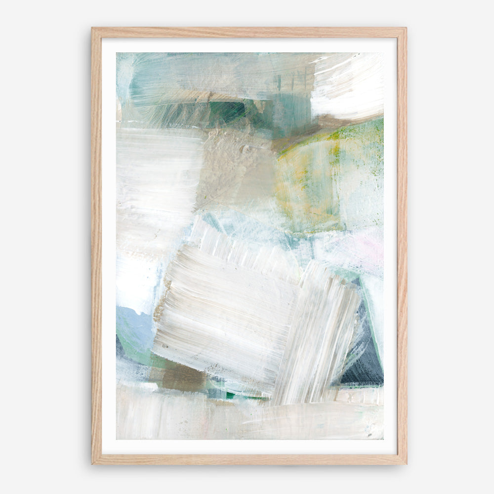 Shop White Blues II Art Print a painted abstract themed wall art print from The Print Emporium wall artwork collection - Buy Australian made fine art painting style poster and framed prints for the home and your interior decor room, TPE-PC-WZ024-AP