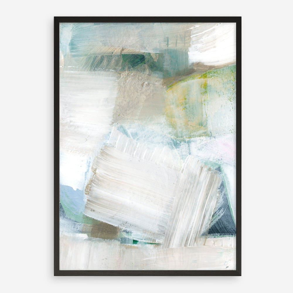 Shop White Blues II Art Print a painted abstract themed wall art print from The Print Emporium wall artwork collection - Buy Australian made fine art painting style poster and framed prints for the home and your interior decor room, TPE-PC-WZ024-AP