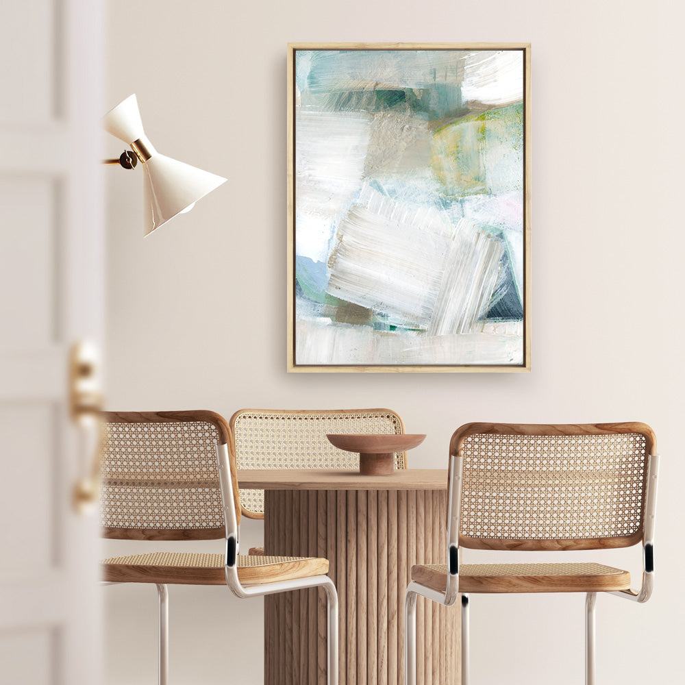 Shop White Blues II Canvas Print a painted abstract themed framed canvas wall art print from The Print Emporium artwork collection - Buy Australian made fine art painting style stretched canvas prints for the home and your interior decor space, TPE-PC-WZ024-CA-35X46-NF