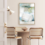 Shop White Blues II Canvas Print a painted abstract themed framed canvas wall art print from The Print Emporium artwork collection - Buy Australian made fine art painting style stretched canvas prints for the home and your interior decor space, TPE-PC-WZ024-CA-35X46-NF