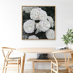 Shop White English Roses (Square) Canvas Print a floral themed painted framed canvas wall art print from The Print Emporium artwork collection - Buy Australian made fine art painting style stretched canvas prints for the home and your interior decor space, TPE-063-CA-40X40-NF