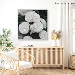 Shop White English Roses (Square) Canvas Print a floral themed painted framed canvas wall art print from The Print Emporium artwork collection - Buy Australian made fine art painting style stretched canvas prints for the home and your interior decor space, TPE-063-CA-40X40-NF