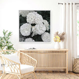 Shop White English Roses (Square) Canvas Print a floral themed painted framed canvas wall art print from The Print Emporium artwork collection - Buy Australian made fine art painting style stretched canvas prints for the home and your interior decor space, TPE-063-CA-40X40-NF