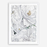 Shop White Flowers Art Print a floral themed painted wall art print from The Print Emporium wall artwork collection - Buy Australian made fine art painting style poster and framed prints for the home and your interior decor room, TPE-026-AP