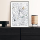 Shop White Flowers Art Print a floral themed painted wall art print from The Print Emporium wall artwork collection - Buy Australian made fine art painting style poster and framed prints for the home and your interior decor room, TPE-026-AP
