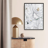 Shop White Flowers Art Print a floral themed painted wall art print from The Print Emporium wall artwork collection - Buy Australian made fine art painting style poster and framed prints for the home and your interior decor room, TPE-026-AP