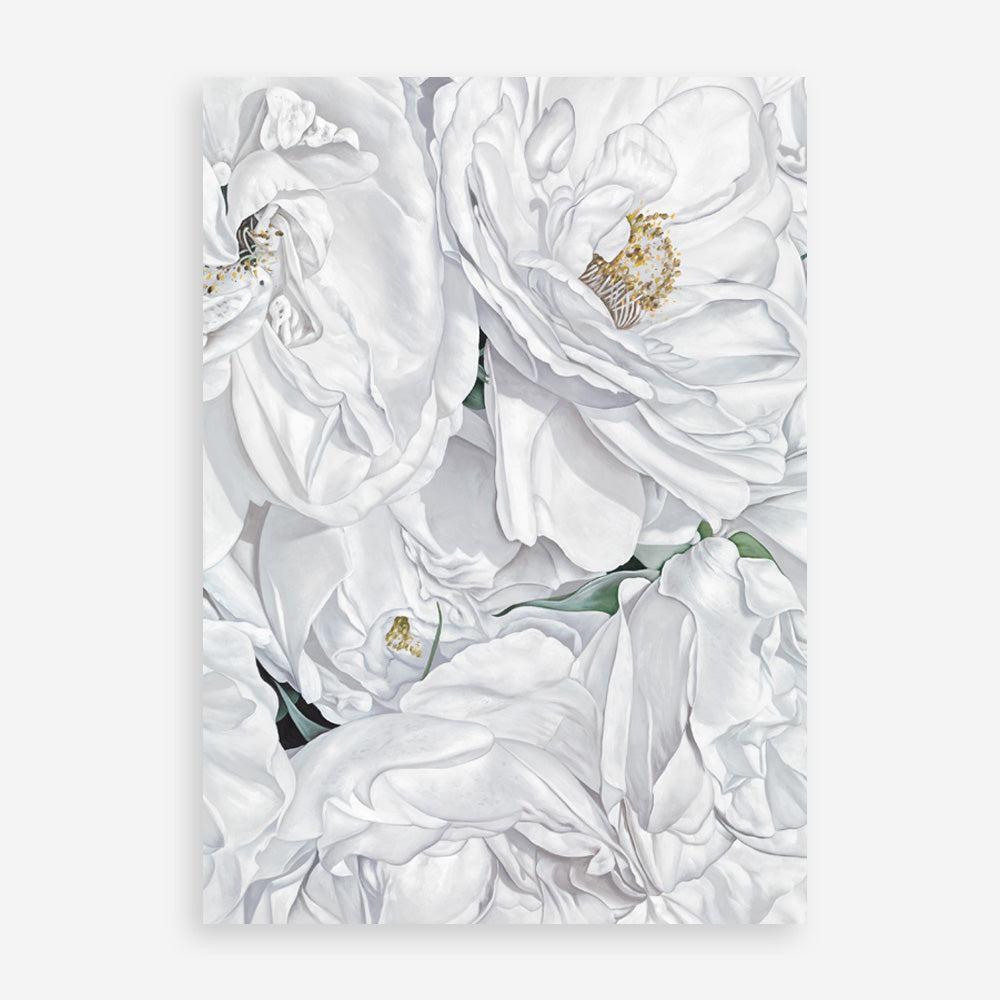 Shop White Flowers Art Print a floral themed painted wall art print from The Print Emporium wall artwork collection - Buy Australian made fine art painting style poster and framed prints for the home and your interior decor room, TPE-026-AP