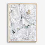 Shop White Flowers Canvas Print a floral themed painted framed canvas wall art print from The Print Emporium artwork collection - Buy Australian made fine art painting style stretched canvas prints for the home and your interior decor space, TPE-026-CA-35X46-NF