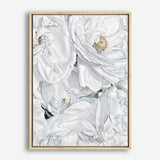Shop White Flowers Canvas Print a floral themed painted framed canvas wall art print from The Print Emporium artwork collection - Buy Australian made fine art painting style stretched canvas prints for the home and your interior decor space, TPE-026-CA-35X46-NF