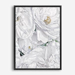 Shop White Flowers Canvas Print a floral themed painted framed canvas wall art print from The Print Emporium artwork collection - Buy Australian made fine art painting style stretched canvas prints for the home and your interior decor space, TPE-026-CA-35X46-NF
