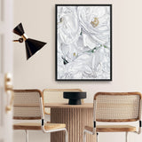 Shop White Flowers Canvas Print a floral themed painted framed canvas wall art print from The Print Emporium artwork collection - Buy Australian made fine art painting style stretched canvas prints for the home and your interior decor space, TPE-026-CA-35X46-NF