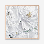 Shop White Flowers (Square) Art Print a floral themed painted wall art print from The Print Emporium wall artwork collection - Buy Australian made fine art painting style poster and framed prints for the home and your interior decor room, TPE-067-AP