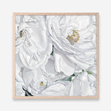 Shop White Flowers (Square) Art Print a floral themed painted wall art print from The Print Emporium wall artwork collection - Buy Australian made fine art painting style poster and framed prints for the home and your interior decor room, TPE-067-AP