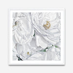 Shop White Flowers (Square) Art Print a floral themed painted wall art print from The Print Emporium wall artwork collection - Buy Australian made fine art painting style poster and framed prints for the home and your interior decor room, TPE-067-AP