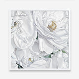 Shop White Flowers (Square) Art Print a floral themed painted wall art print from The Print Emporium wall artwork collection - Buy Australian made fine art painting style poster and framed prints for the home and your interior decor room, TPE-067-AP