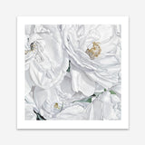 Shop White Flowers (Square) Art Print a floral themed painted wall art print from The Print Emporium wall artwork collection - Buy Australian made fine art painting style poster and framed prints for the home and your interior decor room, TPE-067-AP