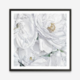Shop White Flowers (Square) Art Print a floral themed painted wall art print from The Print Emporium wall artwork collection - Buy Australian made fine art painting style poster and framed prints for the home and your interior decor room, TPE-067-AP