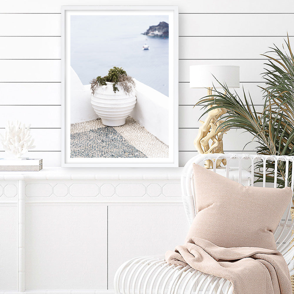 Shop White Grecian Urn Photo Art Print a coastal themed photography wall art print from The Print Emporium wall artwork collection - Buy Australian made fine art poster and framed prints for the home and your interior decor, TPE-1329-AP