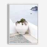 Shop White Grecian Urn Photo Canvas Print a coastal themed photography framed stretched canvas print from The Print Emporium wall artwork collection - Buy Australian made prints for the home and your interior decor space, TPE-1329-CA-35X46-NF