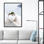 Shop White Grecian Urn Photo Canvas Print a coastal themed photography framed stretched canvas print from The Print Emporium wall artwork collection - Buy Australian made prints for the home and your interior decor space, TPE-1329-CA-35X46-NF