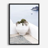 Shop White Grecian Urn Photo Canvas Print a coastal themed photography framed stretched canvas print from The Print Emporium wall artwork collection - Buy Australian made prints for the home and your interior decor space, TPE-1329-CA-35X46-NF