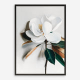 Shop White Magnolia I Art Print a floral themed painted wall art print from The Print Emporium wall artwork collection - Buy Australian made fine art painting style poster and framed prints for the home and your interior decor room, TPE-668-AP