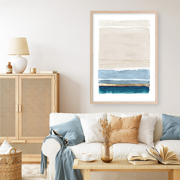 Shop White Sands Art Print a painted abstract themed wall art print from The Print Emporium wall artwork collection - Buy Australian made fine art painting style poster and framed prints for the home and your interior decor room, TPE-PC-PW124-AP